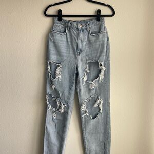 Distressed Light Blue Women's Jeans